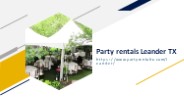 Party rentals Leander TX