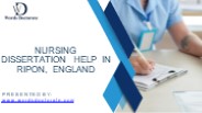 Nursing Dissertation Help in Ripon, England