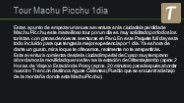 Tour Machu Picchu 1 dia