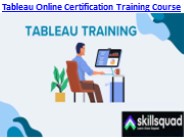Tableau Certification Training Courses Online And Offline