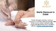 Warts Removal In Dubai