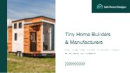 Tiny Home Builders & Manufacturers - Safe Room Designs