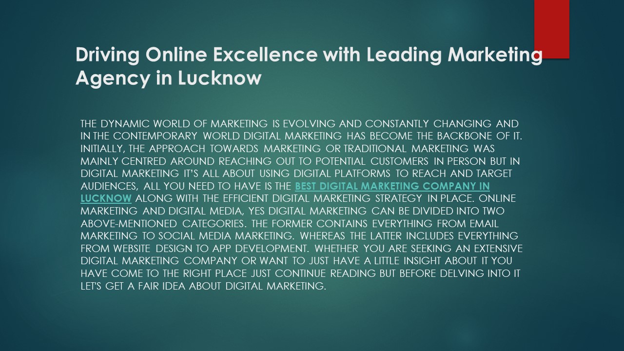 Digital marketing services in lucknow