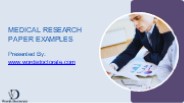 Medical Research Paper Examples in Texas