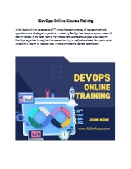 DevOps Online Course Training