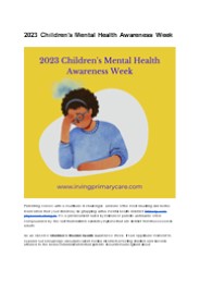 2023 Children's Mental Health Awareness Week