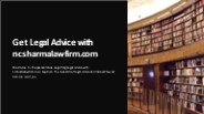 Get Legal Advice with ncsharmalawfirm.com