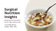 Surgical Nutrition Insights