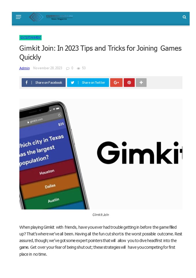 Gimkit Join In 2023 Tips and Tricks for Joining Games Quickly