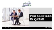Pro Services in Qatar