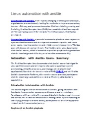 linux automation with ansible