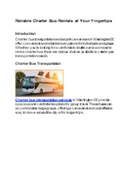 ADC Bus Charter: Your All-in-One DC Travel Solution