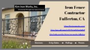 Iron Fence Contractor Fullerton, CA