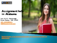 Assignment help in Alabama