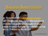 Remote Renovations 1