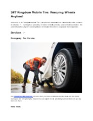 Orlando's 24/7 Kingdom Tire: Rapid Rescue & Expert Solutions