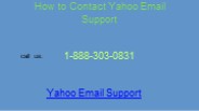 How to Contact Yahoo Email Support