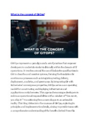 What is the concept of GitOps?