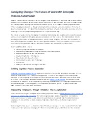 Empowering employees with enterprise process automation