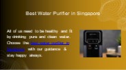 Best Water Purifier in Singapore