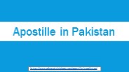 Get Apostille in Pakistan Attestation Online