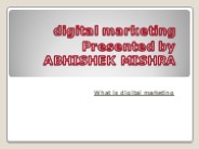 DIGITAL MARKETING CAREER