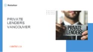 Private Lenders Vancouver