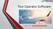 Tour Operator Software