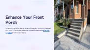 front porch contractor