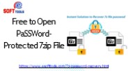 free to open password protected to 7zip file