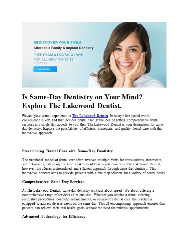 The Lakewood Dentist