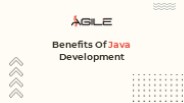 Benefits of Java Development