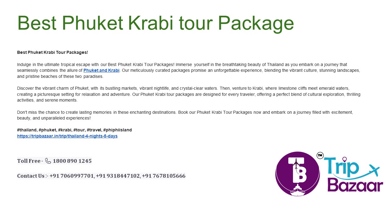 Best Phuket Krabi Tour Packages