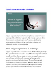What Is Hyper-Segmentation In Marketing?