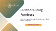 Outdoor Dining Furniture Melbourne