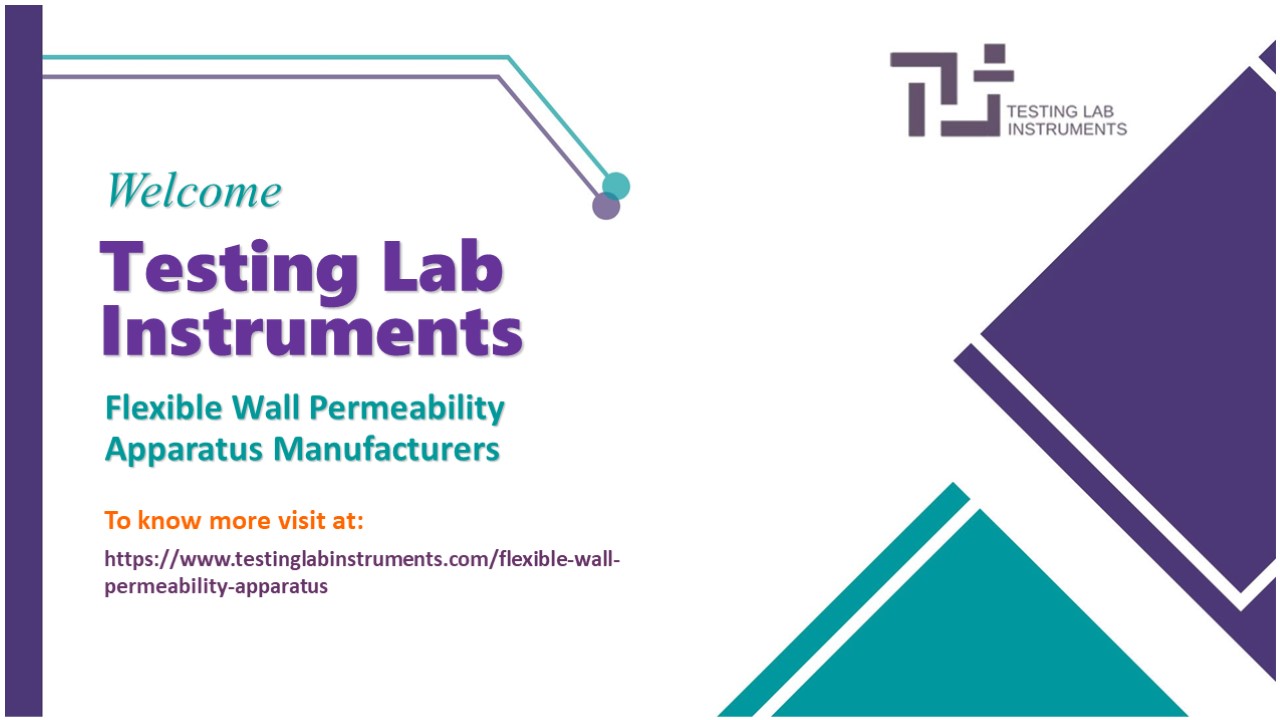 Flexible Wall Permeability Apparatus Manufacturers