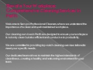 Commercial Cleaning Services in Perth