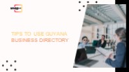 Tips to Use Guyana Business Directory