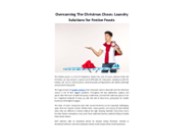 Overcoming The Christmas Chaos - Laundry Solutions for Festive Feasts