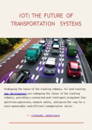 IoT: The Future Of Transportation Systems
