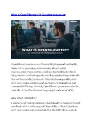 What Is OpenTelemetry? A Complete Introduction