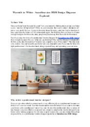 Warmth in White: Scandinavian HDB Design Elegance Explored