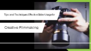 Elevate Your Cinematic Shot with Sliders