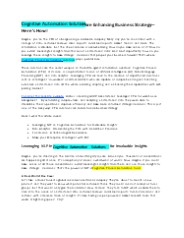 Navigating business strategies with Cognitive automation solutions