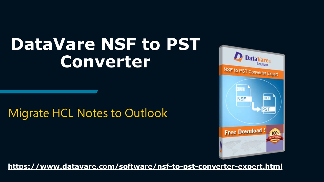 DataVare NSF To PST Converter Download Free