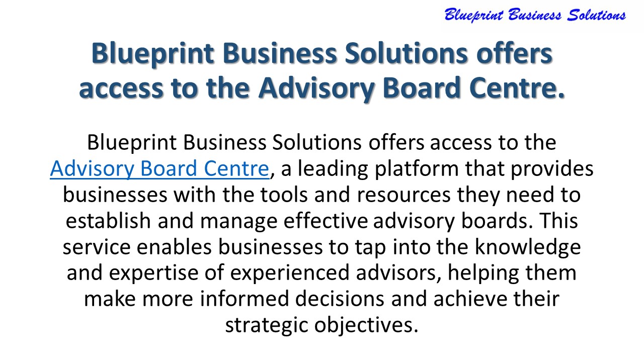 Blueprint Business Solutions - Project management services in Australia