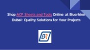 ACP sheets and ACP Panel suppliers in Dubai