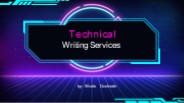 Technical Writing Services In Chicago