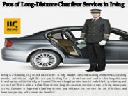 Pros of Long-Distance Chauffeur Services in Irving