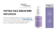 Peptide Face Serum Naturally Radiant Skin